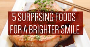 5 foods for brighter smile graphic