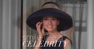 Celebrity smile graphic