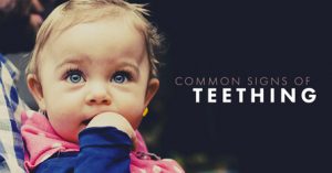 Common signs of teething graphic